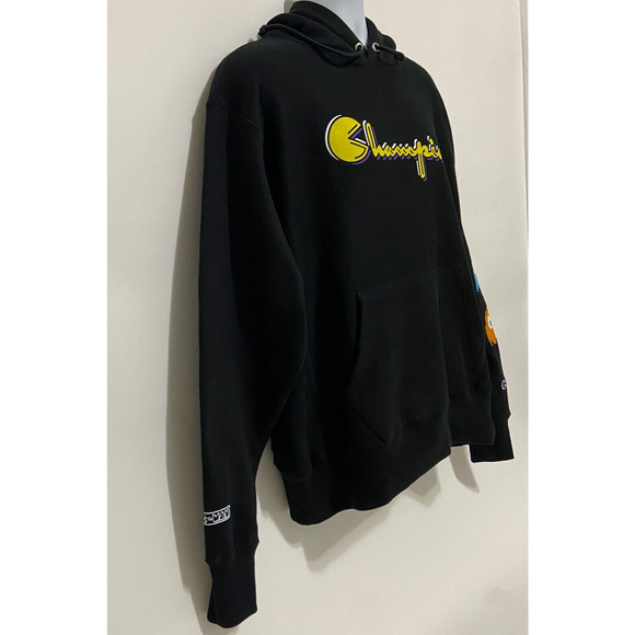 Champion Pacman Limited Edition Mens Large Unisex Black Hoodie 2019 NWT! - Picture 4 of 16